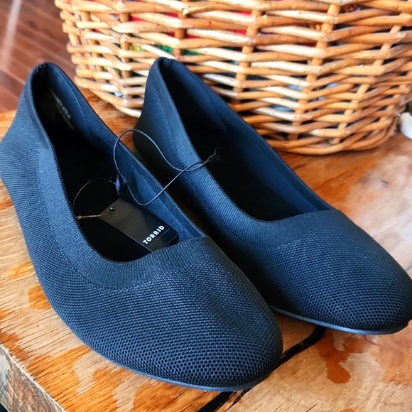 New! Torrid Stretch Knit Ballet Flat Sz 10.5WW - Picture 1 of 11